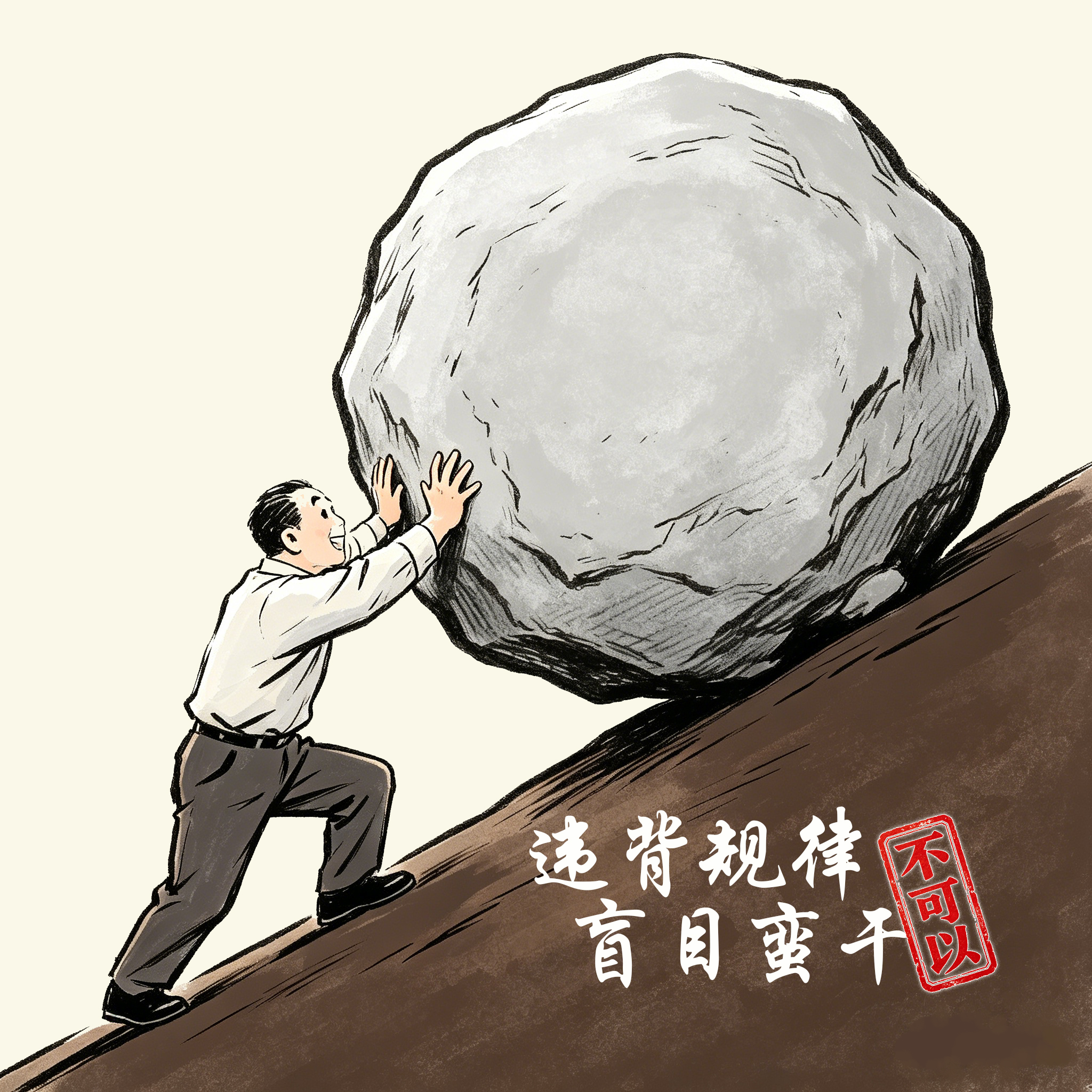 给错误政绩观提个醒③ | 违背规律、盲目蛮干不可以